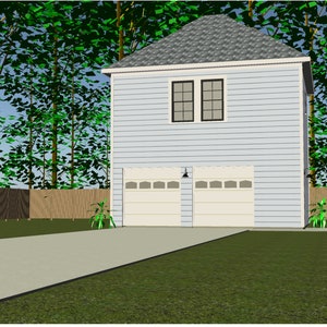 ADU - 2 Car Garage House Plan | 570 Sq Ft. ( Heated ) | 1 Bed 1 Bath