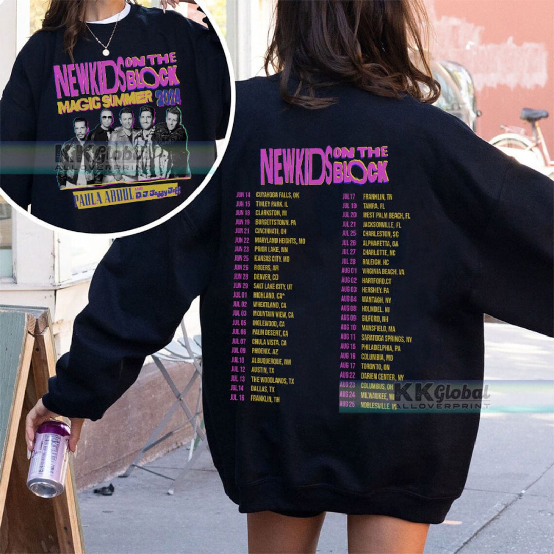 NKOTB Shirt, New Kids on the Block T Shirt Magic Summer 2024 Tour T