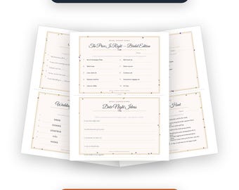Bridal Shower Games Bundle, 14 Printable Games, Wedding Shower Activities, Bridal Game Cards, Instant Download PDF
