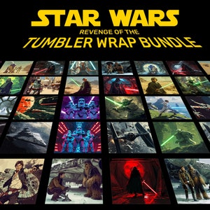 Star Wars Tumbler Wrap Bundle, 20 oz Skinny Tumbler Sublimation Design (Digital Download)