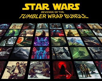 Star Wars Tumbler Wrap Bundle, 20 oz Skinny Tumbler Sublimation Design (Digital Download)