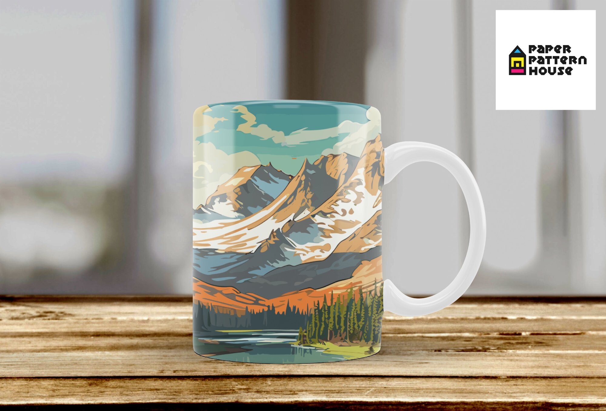 Rocky Mountain National Park Mug Designs, Mug Wraps 1115oz Mugs