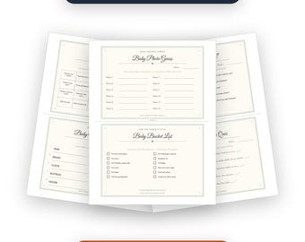Baby Shower Games Bundle, 15 Printable Games, Fun Baby Shower Activities, Gender Neutral Game Cards, Instant Download PDF