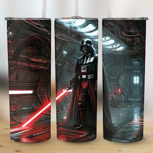 Darth Vader Star Wars 20 oz Skinny Tumbler Sublimation Design, Straight & Tapered Wrap, Tumbler Wrap, Tumbler Png, Instant Download