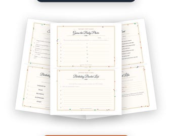 Birthday Party Games Bundle, 14 Printable Games, Adult Birthday Party Activities, Game Cards, Instant Download PDF
