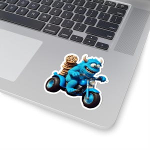 Sal Moto Monster Stickers, Fun Stickers for Laptops, Cute Decor for Kids' Rooms, Party Favors, Birthday Gifts