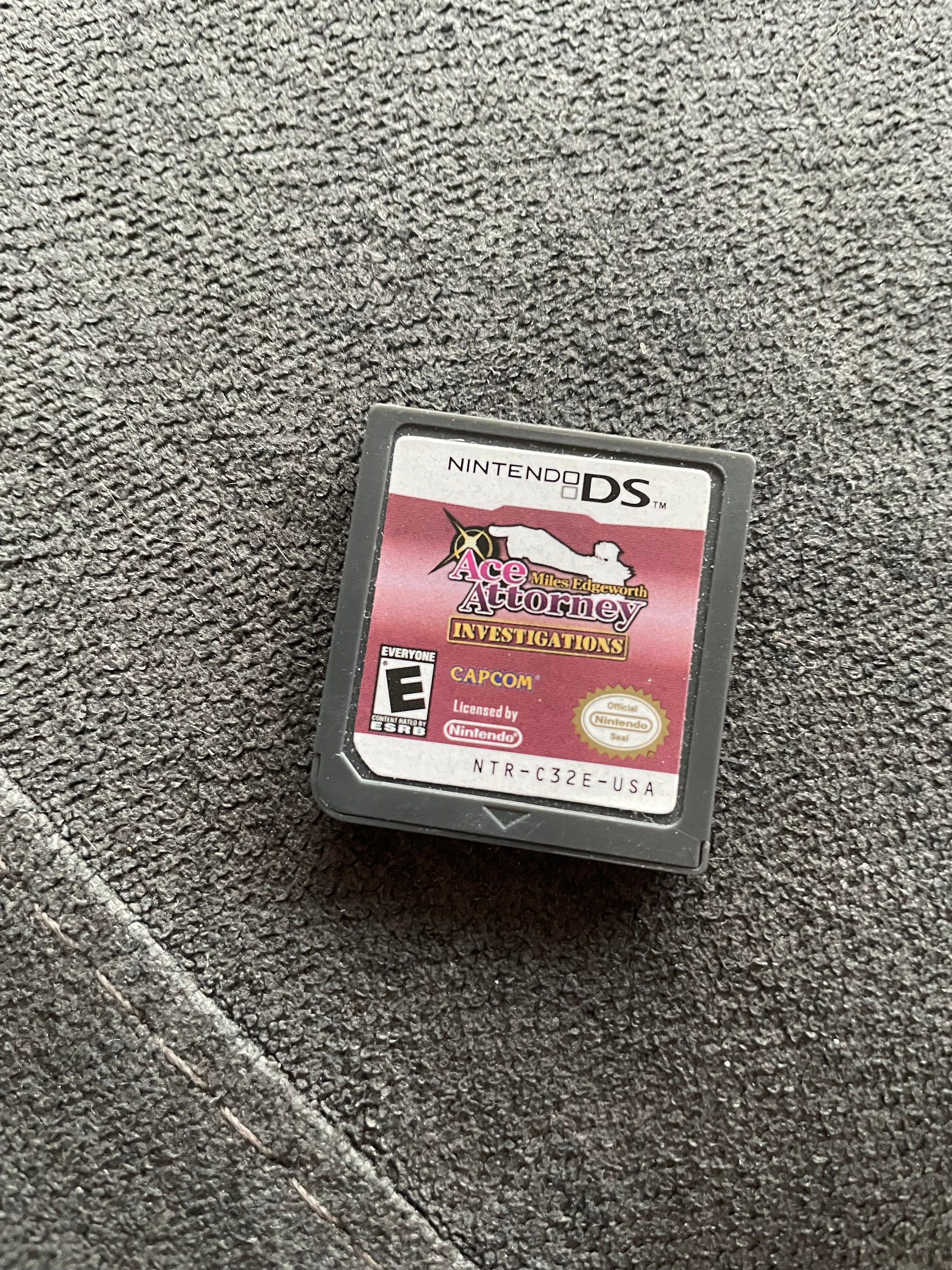 Ace Attorney Investigations Case Only NO GAME Nintendo DS Empty Miles  Edgeworth