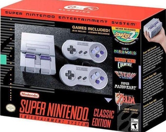 SNES Classic Mini Edition Super Nintendo Entertainment System 21 Games