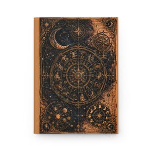 Celestial Map night sky sun moon and stars Hardcover Journal Astronomy Themed Journal