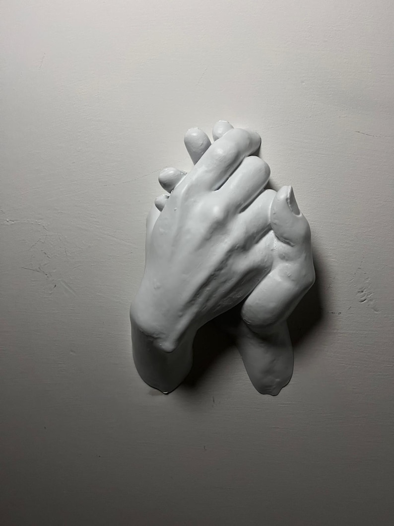 True Love - Scultura da Parete Mani Unite - Arte Tridimensionale Amore Incondizionato afbeelding 3