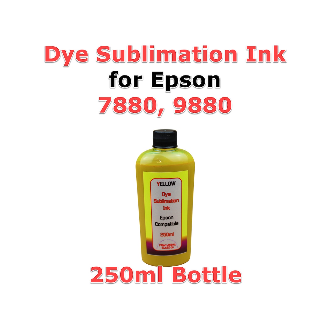 Yellow 250ml Bottle Dye Sublimation Ink for Epson 7880 9880 Large Format Printer Etsy