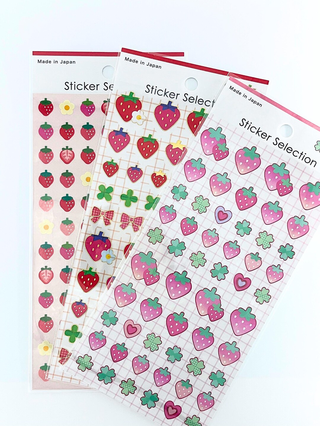 Strawberry Sticker Sheets, Fruit Stickers, Deco, Planners, Gift - Etsy