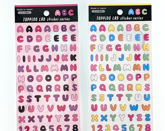 ABC Sticker Sheet, Alphabet Stickers, Planners, Journaling Supplies, Scrapbooking