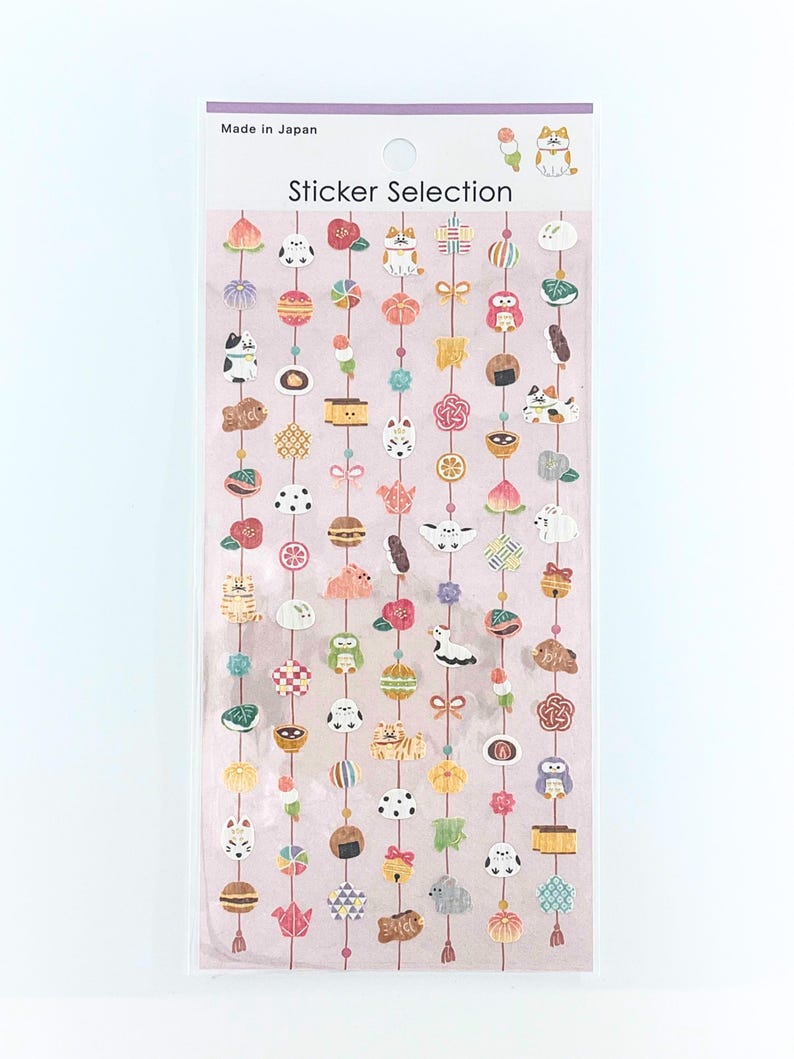 Petite Traditional Japanese Motif Sticker Sheet, Planners, Journaling ...
