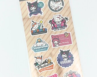 Japenese Kawaii Sticker Sheet/ Character Stickers/ Labels/ Deco/ Juminocore