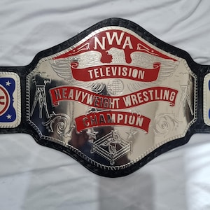 NWA TELEVISION Heavyweight Wrestling Champion 2MM / 4MM Replica Title Belt