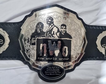NWO 4MM Heavyweight World Wrestling Championship Title Belt (Replica)