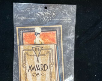 Graphic 45 Vintage Hollywood Collection Journaling and Ephemera Cards preowned