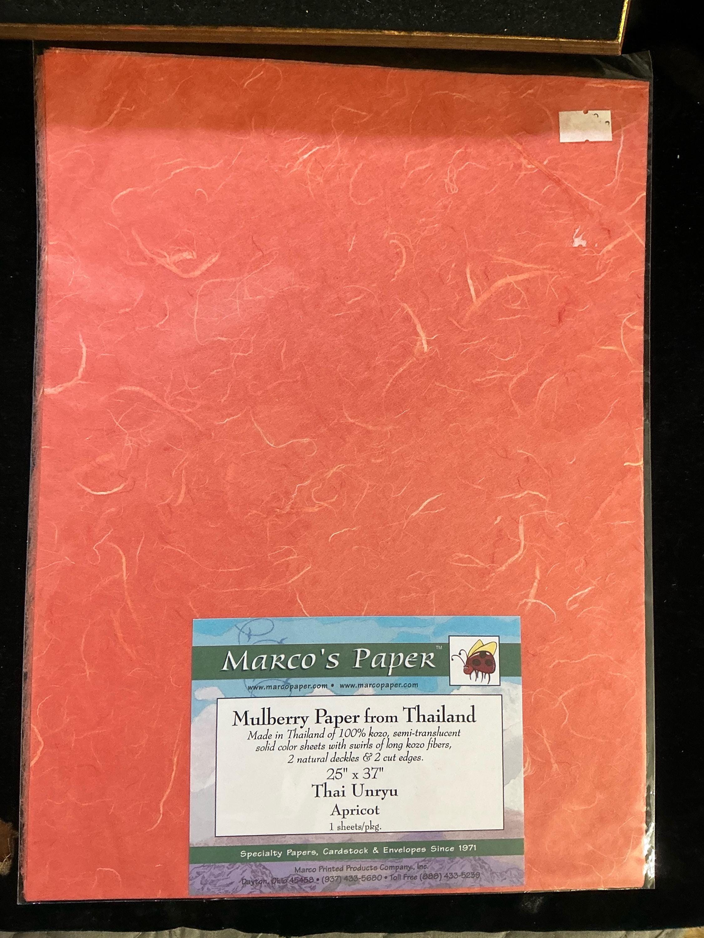9 Sheets of Mulberry Paper From Thailand. 8 Are From Marcos Papers 25 ...