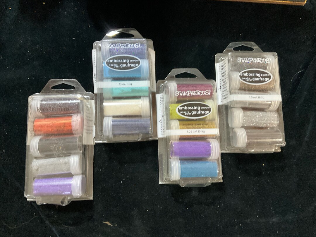 3 STAMPENDOUS Embossing Powders EK15 Converge, EK16 Submerge, Ek1 ...
