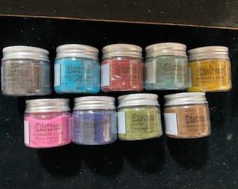 9 different Ranger Distress Glazes from Tim Holtz still factory sealed. preowned