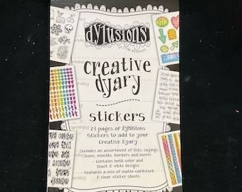 Dylusions Creative Dyary stickers 24 sheets new by Dyan Reaveley and Ranger Ink