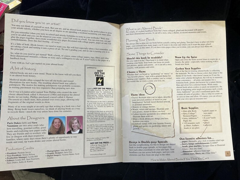 How to Make an Altered Book If You Think You Can’t by Hot off the Press ...