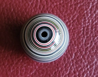 1 𝗝𝗨𝗠𝗕𝗢 𝗥𝗢𝗨𝗡𝗗 Jeepite bead .78" - Fordite, for making jewelry, men's jewelry, women's jewelry, necklace pendant, homemade handmade