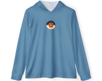 Tulsa Flag Sun Shirt Hoodie Steel Blue