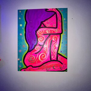 Momento Marie, one of a kind acrylic painting