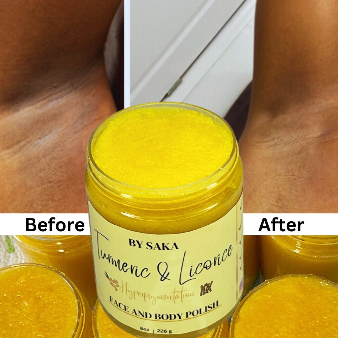 Turmeric & Licorice Face and Body Polish Etsy