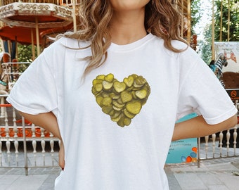 Pickle Lover Shirt: Comfort Colors 100% Cotton Tee