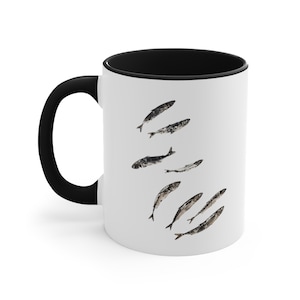 Sardine Mug (11oz), Great gift for tinned fish lover! Accent Coffee Mug, 11oz