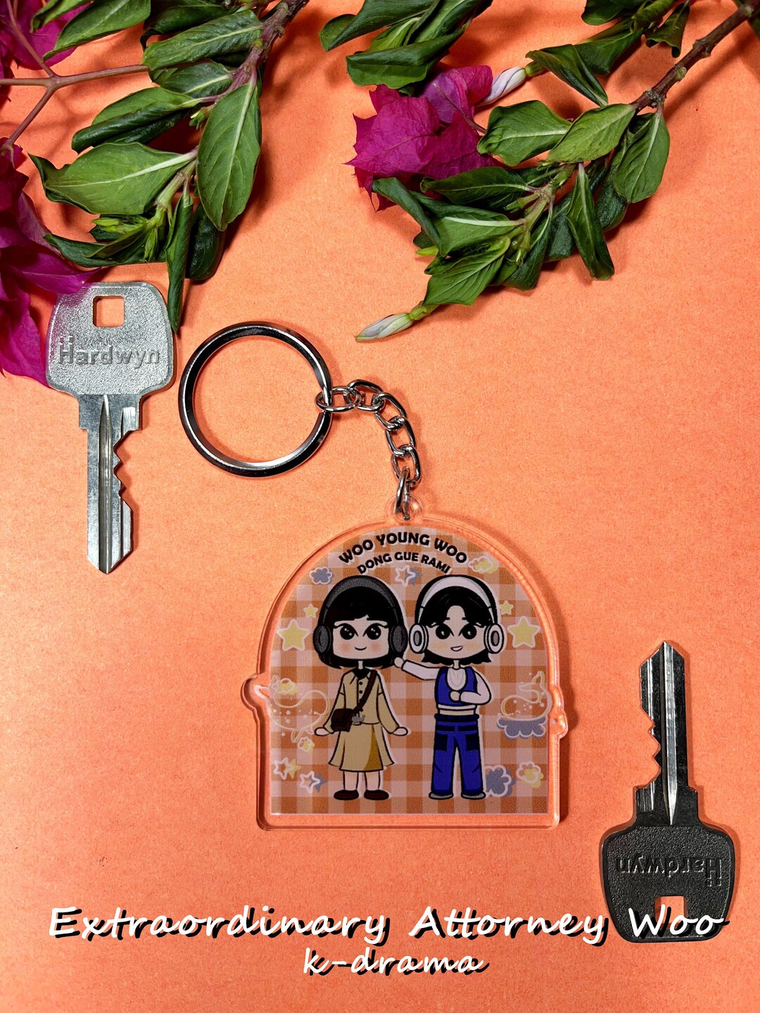 Kdrama Attorney Woo Keychain for Korean Drama Lovers Cute K Etsy