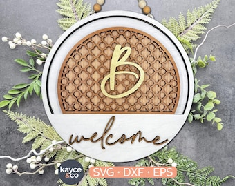 INSERÇÃO DE PADRÃO PARA PLACA DE BOAS-VINDAS, MONOGRAMA DE ABERTURA DE PORTAS INTERCÂMBIO, SOBRENOME DE FAMÍLIA, PLACA DE PORTAS PRONTA PARA LASER, PRESENTE PARA, DOWNLOAD DIGITAL