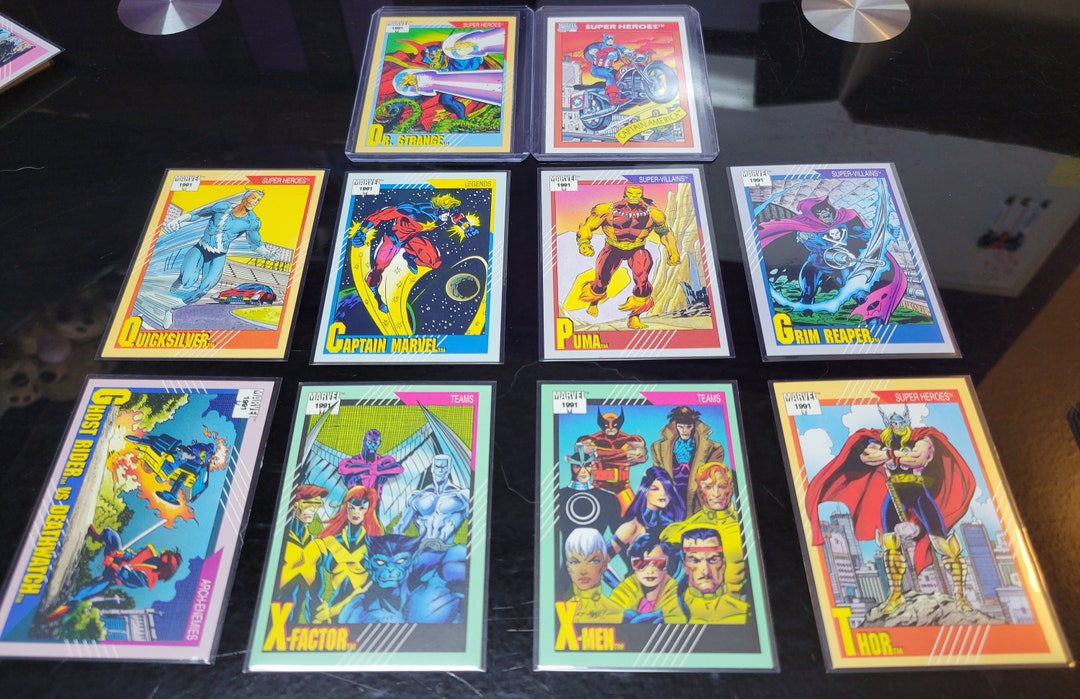 2ND EDITION Marvel Cards 1991 One & Only Extremely Rare Set Etsy