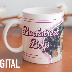 Backstreet Boys PNG Mug Design DIGITAL, caneca BSB, Backstreet Boys Svg, boyband Png, caneca de café de 11 onças e 15 onças, imprimível, sublimação, arquivo cortado