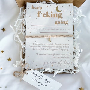 Keep F*CKING Going Gift/Card. Supportive gift for friend/family going through tough time/ Stay Strong gift/Tough times supportive Card.