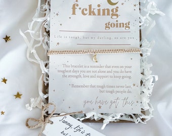 Keep F*CKING Going Gift/Card. Supportive gift for friend/family going through tough time/ Stay Strong gift/Tough times supportive Card.