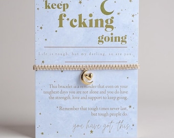 Keep F*cking Going Card & Gift - Supportive Present for Friends/Family During Tough Times/ Custom Gift