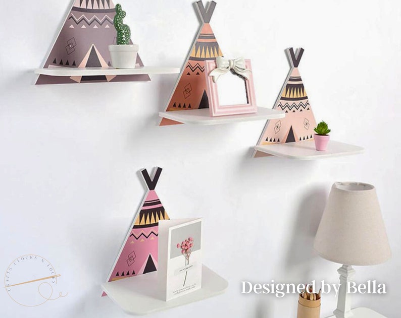 Wooden Shelf Teepee floating 