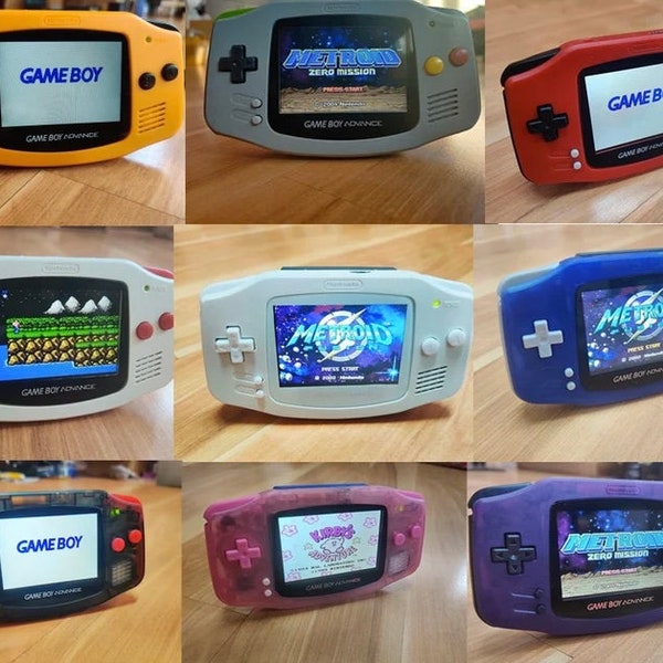 Gba advance custom back lights ips screen