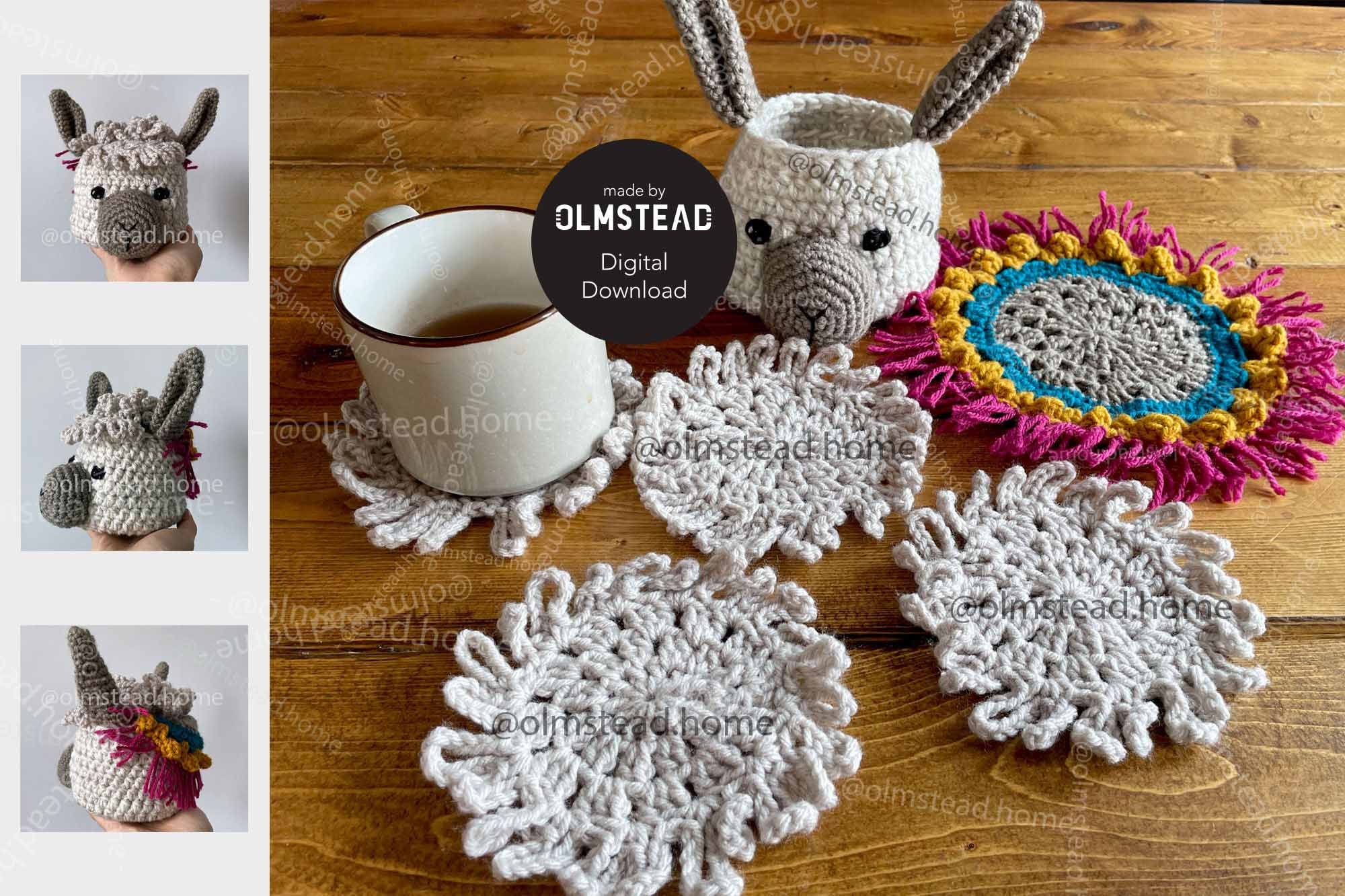 Handmade Crochet Coasters Set of 4 - Local Artist – Vintage Arts Inc.