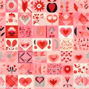 Heart Wrapping Papers, Valentine&#39;s Day Wrapping Paper, Wedding Rolled Wrapping Paper, Boho Berry Pink Heart Gift Wrap