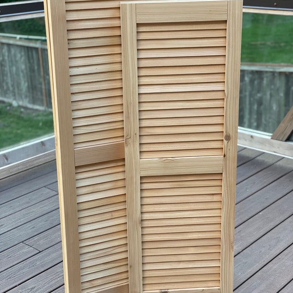 Home Exterior Window Shutters (Cedar-Unfinished)