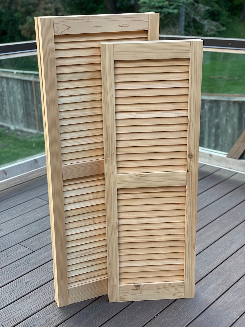 Home Exterior Window Shutters cedarunfinished Etsy