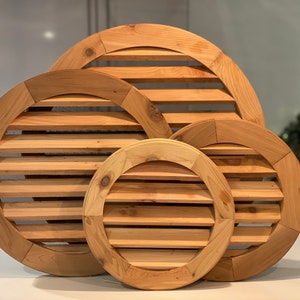 Home Cedar Round Gable Vent