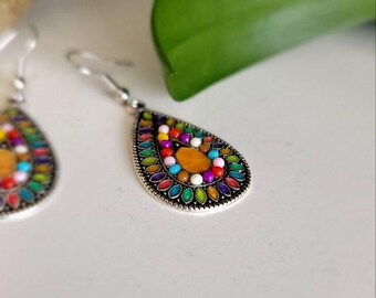 Vintage Drop Rhombic Earrings suitable for Christmas gifts and Christmas parties