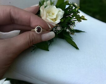 Ruby Luxury Ring 18K Gold Plated Women's Wedding Engagement Party