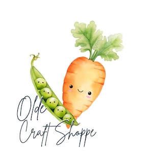 Carino Kawaii piselli e carote sfondo trasparente PNG, Clipart, alta risoluzione, coppie di cibo coppia perfetta / PP016